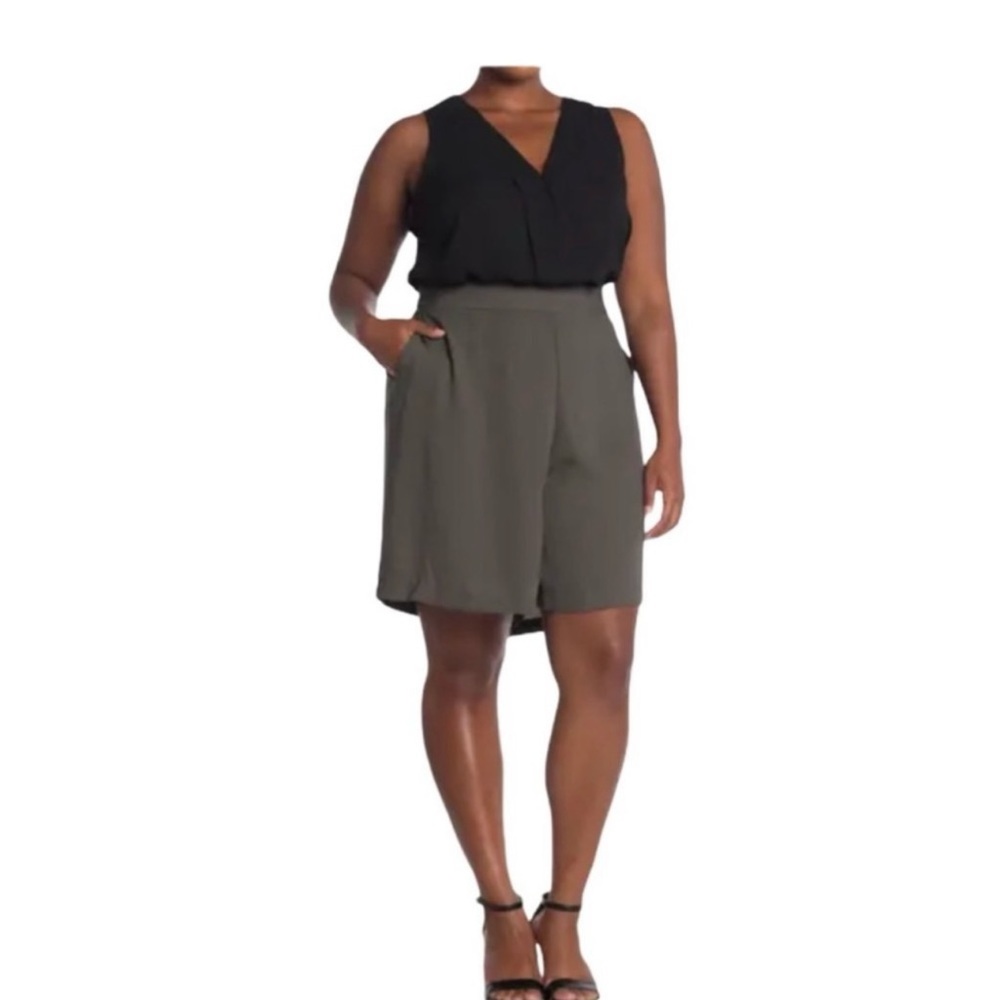Halogen Women’s Bermuda Shorts Olive - 1x